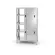 HENDI Durchreicheschrank mit Trennwand und Schiebetüren – verschraubt Kitchen Line, 800 x 500 x 1800 mm 