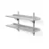HENDI Doppelwandregal einstellbar mit 2 Halterungen 1000 x 300 x 600 mm  