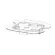HENDI Perforiertes Abtropfgitter für Gastronorm-Behälter aus Polycarbonat Profi Line, GN 1/6, Transparent, 118 x 106 mm 