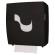 celtex® autocut Handtuchrollenspender Kunststoff, Aussenabrollung schwarz