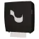 celtex® autocut Handtuchrollenspender Kunststoff, Aussenabrollung schwarz