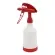 DE WITTE 2-Way Sprühflasche Tex Spray Sprühkopf  360° + Flasche Inhalt 500 ml rot