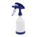 DE WITTE 2-Way Sprühflasche Tex Spray Sprühkopf  360° + Flasche Inhalt 500 ml dunkelblau