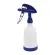 DE WITTE 2-Way Sprühflasche Tex Spray Sprühkopf  360° + Flasche Inhalt 500 ml dunkelblau