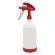 DE WITTE 2-Way Sprühflasche Tex Spray Sprühkopf  360° + Flasche Inhalt 1 Liter rot
