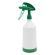 DE WITTE 2-Way Sprühflasche Tex Spray Sprühkopf  360° + Flasche Inhalt 1 Liter grün