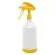 DE WITTE 2-Way Sprühflasche Tex Spray Sprühkopf  360° + Flasche Inhalt 1 Liter gelb