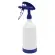 DE WITTE 2-Way Sprühflasche Tex Spray Sprühkopf  360° + Flasche Inhalt 1 Liter dunkelblau