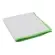 DE WITTE Recycled Soft 83% naturfarbig 38 x 38 cm, Rand grün 1 Pack = 5 Tücher