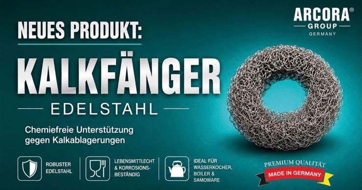 KALKFÄNGER aus Edelstahl gegen Kalkablagerungen 1 Pack = 2 Stück